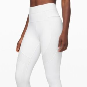 White lululemon leggings size 4